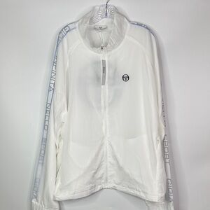 Sergio Tacchini Faro White Track Jacket Size 3XL NWT